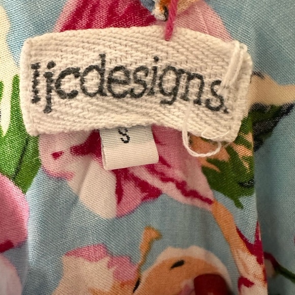 JCDesigns Floral Blue Swim Cover-Up - Picture 5 of 5